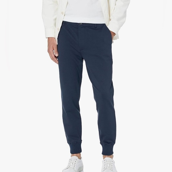 NWT PAIGE Men’s Iced Indigo (Navy Blue) Colored Elmwood Jogger Pants  SIZE 38 - Picture 1 of 11
